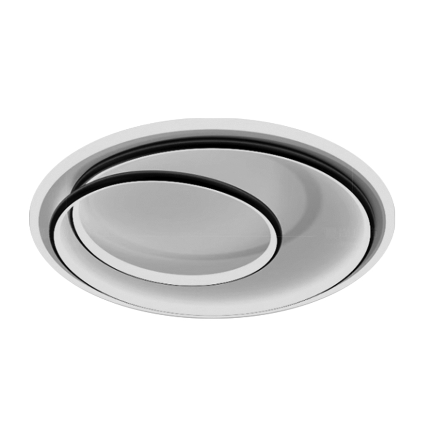 Brilagi - Plafoniera LED dimmerabile FLARE LED/38W/230V 3000–6000K Ø 48 cm nero/bianco + telecomando