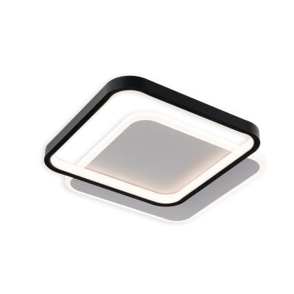 Brilagi - Plafoniera LED dimmerabile FLARE LED/43W/230V 3000-6000K 39,5x45 cm bianco/nero + telecomando