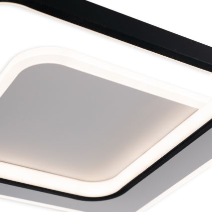 Brilagi - Plafoniera LED dimmerabile FLARE LED/43W/230V 3000-6000K 39,5x45 cm bianco/nero + telecomando