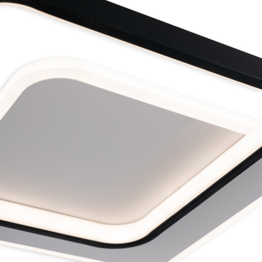 Brilagi - Plafoniera LED dimmerabile FLARE LED/43W/230V 3000-6000K 39,5x45 cm bianco/nero + telecomando
