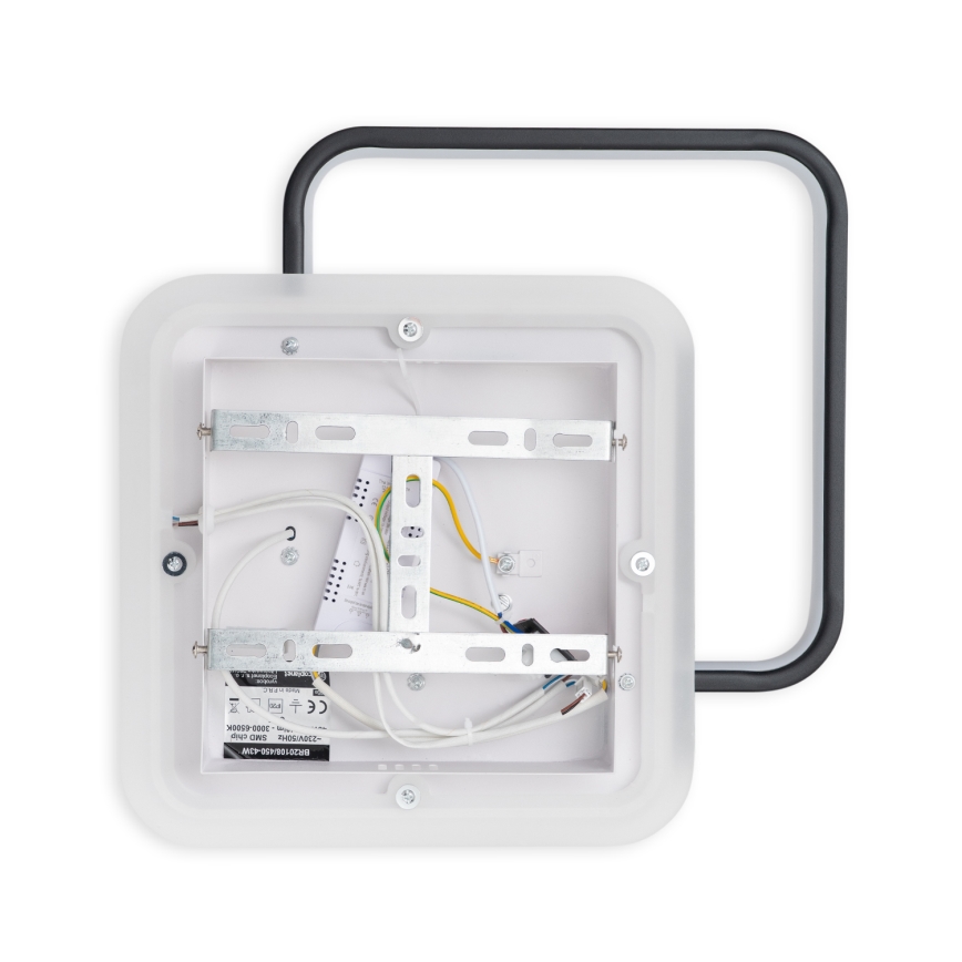 Brilagi - Plafoniera LED dimmerabile FLARE LED/43W/230V 3000-6000K 39,5x45 cm bianco/nero + telecomando