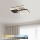 Brilagi - Plafoniera LED dimmerabile FLARE LED/64W/230V 3000-6000K 45x45 cm bianco/nero + telecomando