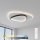 Brilagi - Plafoniera LED dimmerabile FLARE LED/70W/230V 3000-6000K 55x55 cm bianco/nero + telecomando