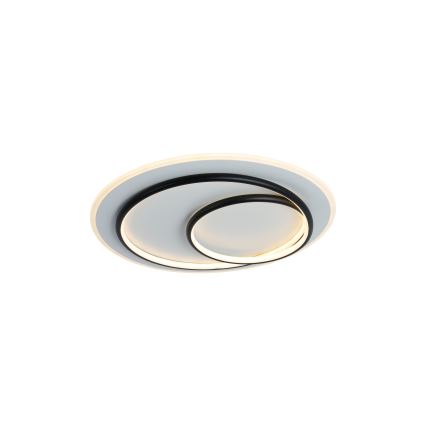 Brilagi - Plafoniera LED dimmerabile FLARE LED/70W/230V 3000-6000K Ø 50 cm bianco/nero + telecomando