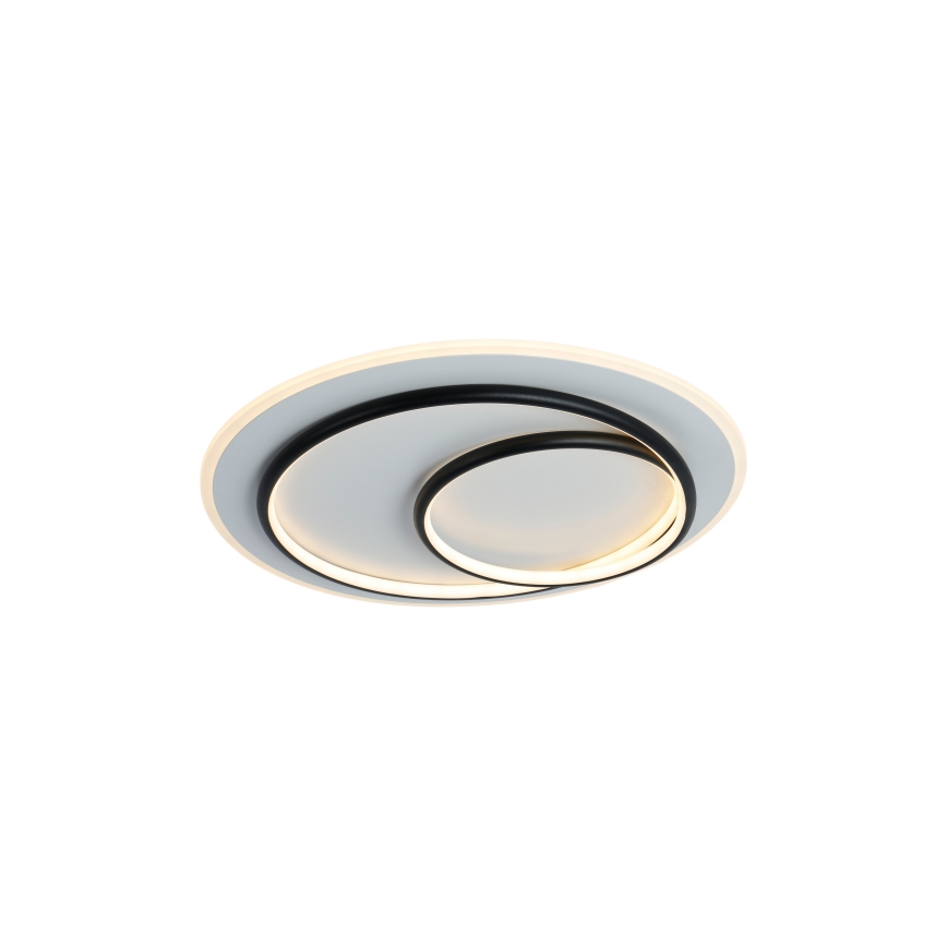 Brilagi - Plafoniera LED dimmerabile FLARE LED/70W/230V 3000-6000K Ø 50 cm bianco/nero + telecomando