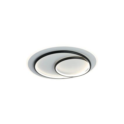 Brilagi - Plafoniera LED dimmerabile FLARE LED/70W/230V 3000-6000K Ø 50 cm bianco/nero + telecomando
