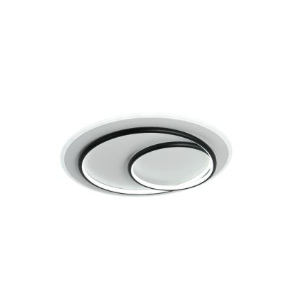 Brilagi - Plafoniera LED dimmerabile FLARE LED/70W/230V 3000-6000K Ø 50 cm bianco/nero + telecomando