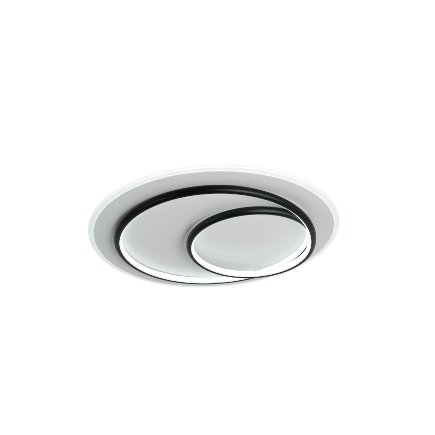 Brilagi - Plafoniera LED dimmerabile FLARE LED/70W/230V 3000-6000K Ø 50 cm bianco/nero + telecomando
