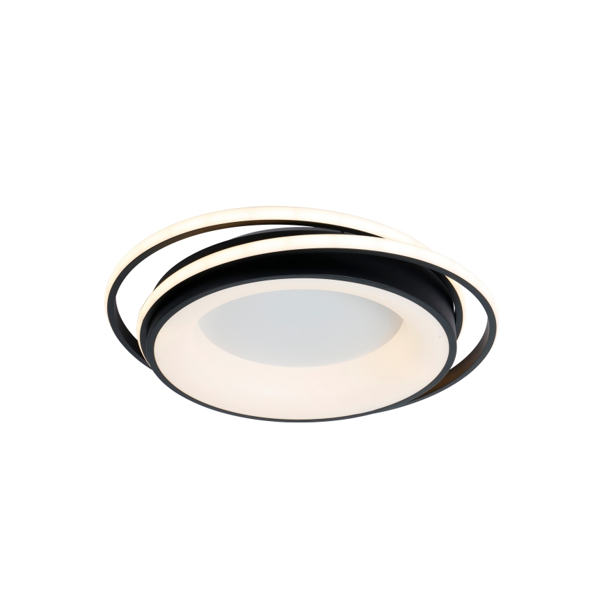 Brilagi - Plafoniera LED dimmerabile FLARE LED/84W/230V 3000-6000K 47x51 cm nera + telecomando