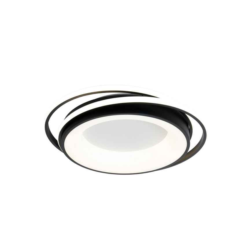 Brilagi - Plafoniera LED dimmerabile FLARE LED/84W/230V 3000-6000K 47x51 cm nera + telecomando