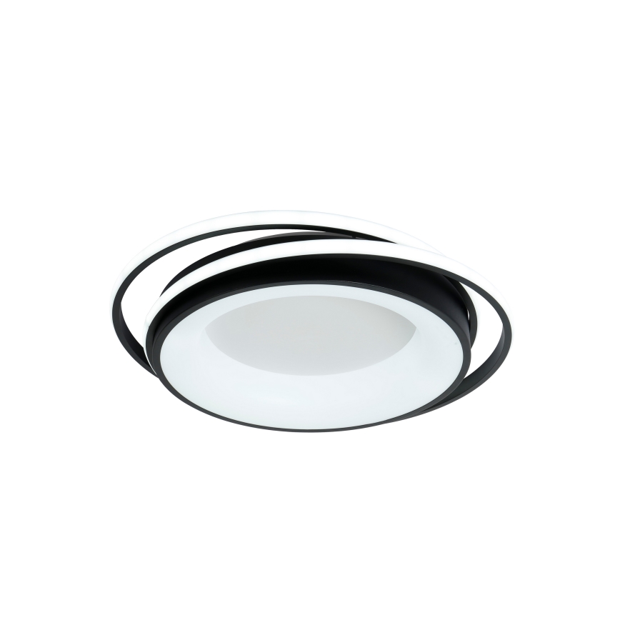 Brilagi - Plafoniera LED dimmerabile FLARE LED/84W/230V 3000-6000K 47x51 cm nera + telecomando