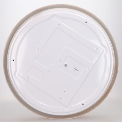Brilagi - Plafoniera LED dimmerabile FLOCO LED/48W/230V Ø 40 cm finitura effetto legno/bianco + telecomando incluso