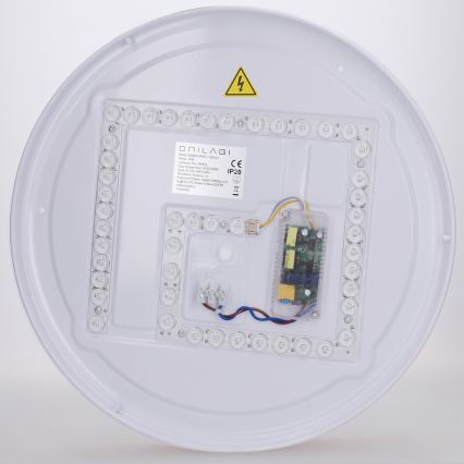 Brilagi - Plafoniera LED dimmerabile FLOCO LED/48W/230V Ø 40 cm finitura effetto legno/bianco + telecomando incluso