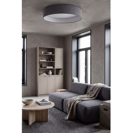 Brilagi - Plafoniera dimmerabile a LED VELVET SMARTIX STARS LED/24W/230V 3000-6000K diam. 45 cm grigio Wi-Fi Tuya Beacon + telecomando