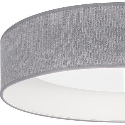 Brilagi - Plafoniera dimmerabile a LED VELVET SMARTIX STARS LED/24W/230V 3000-6000K diam. 45 cm grigio Wi-Fi Tuya Beacon + telecomando