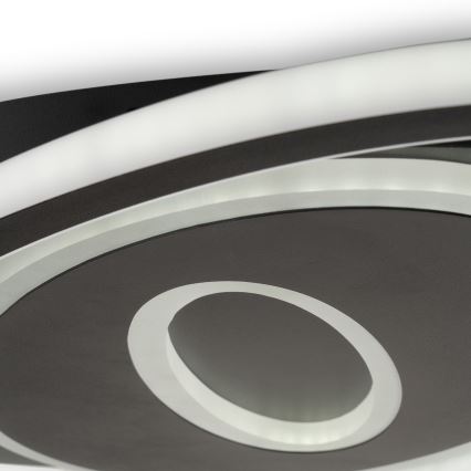 Brilagi - Plafoniera LED dimmerabile IRIS LED/78W/230V 3000-6000K 37x49 cm nero + telecomando