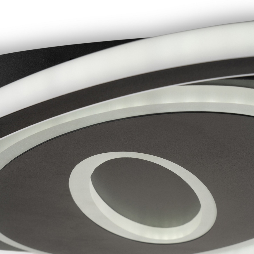 Brilagi - Plafoniera LED dimmerabile IRIS LED/78W/230V 3000-6000K 37x49 cm nero + telecomando
