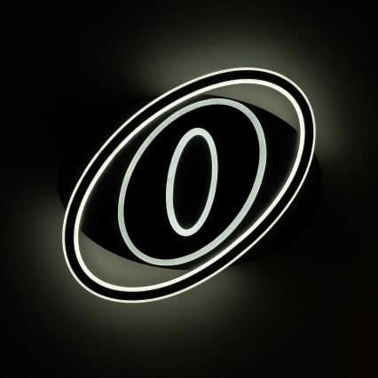 Brilagi - Plafoniera LED dimmerabile IRIS LED/78W/230V 3000-6000K 37x49 cm nero + telecomando