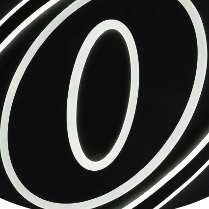 Brilagi - Plafoniera LED dimmerabile IRIS LED/78W/230V 3000-6000K 37x49 cm nero + telecomando