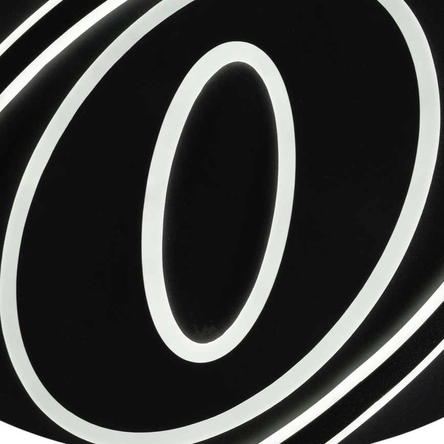 Brilagi - Plafoniera LED dimmerabile IRIS LED/78W/230V 3000-6000K 37x49 cm nero + telecomando