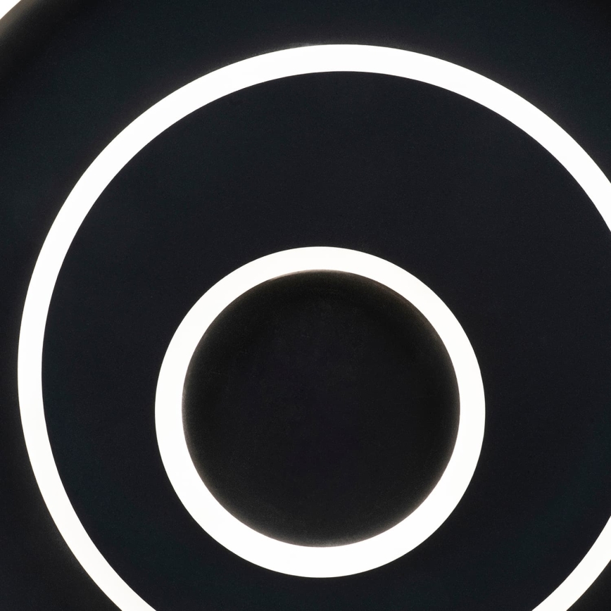BRILAGI - Plafoniera da soffitto LED dimmerabile IRIS LED/83W/230V 3000-6000K 46x50 cm nero + telecomando