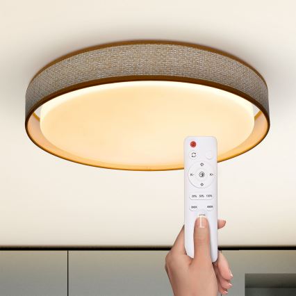Brilagi - Plafoniera LED dimmerabile KIANIA LED/48W/230V 3000-6500K diametro 43 cm + telecomando