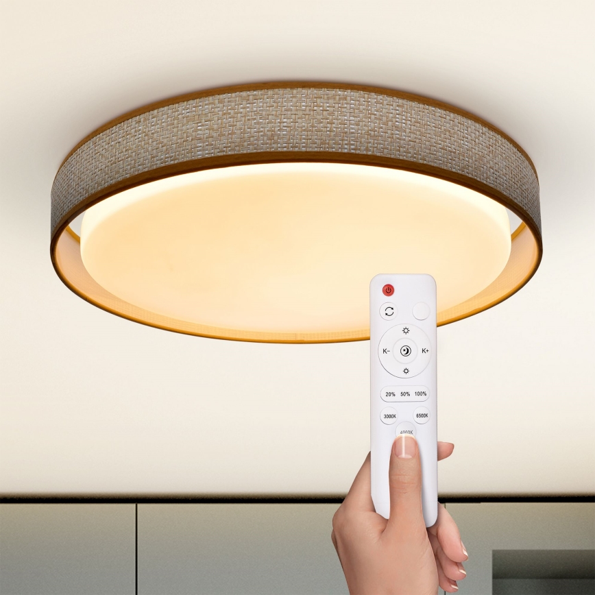 Brilagi - Plafoniera LED dimmerabile KIANIA LED/48W/230V 3000-6500K diametro 43 cm + telecomando