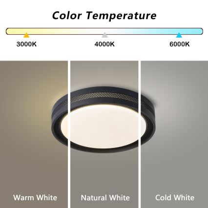 Brilagi - Plafoniera LED dimmerabile KREON LED/54W/230V 3000-6000K bianco Ø 38 cm + telecomando