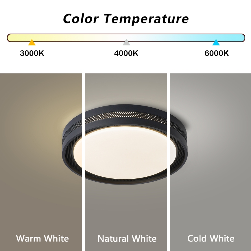 Brilagi - Plafoniera LED dimmerabile KREON LED/54W/230V 3000-6000K bianco Ø 38 cm + telecomando