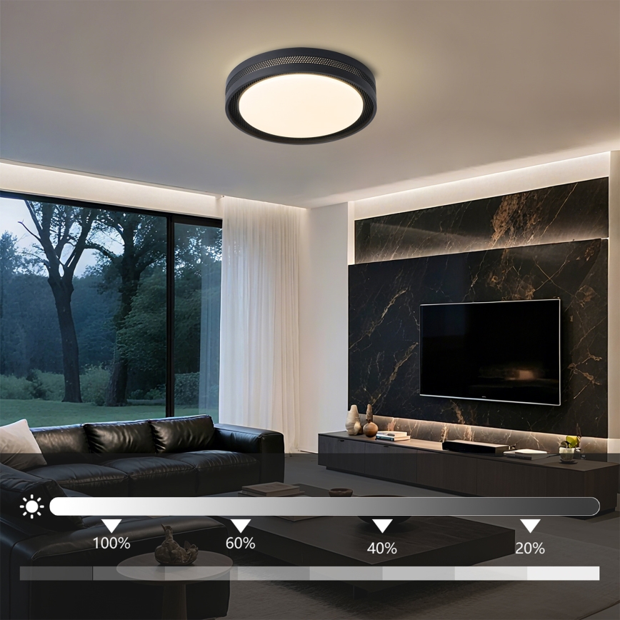Brilagi - Plafoniera LED dimmerabile KREON LED/54W/230V 3000-6000K bianco Ø 38 cm + telecomando