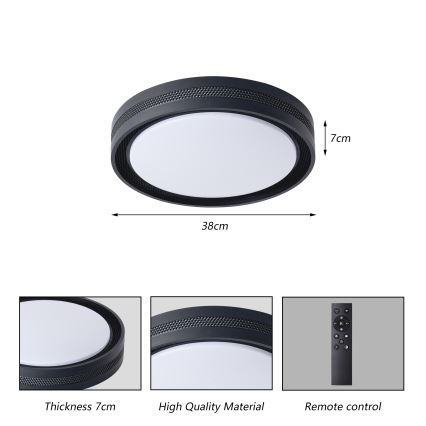 Brilagi - Plafoniera LED dimmerabile KREON LED/54W/230V 3000-6000K bianco Ø 38 cm + telecomando