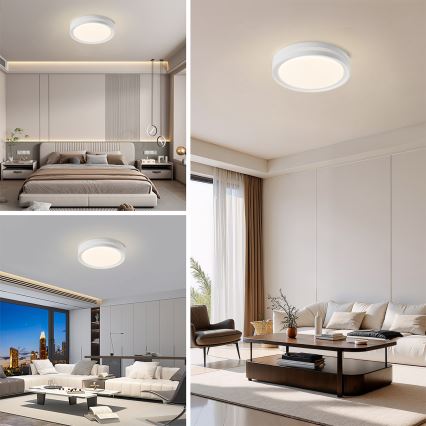 Brilagi - Plafoniera LED dimmerabile KREON LED/54W/230V 3000-6000K nero diam. 38 cm + telecomando