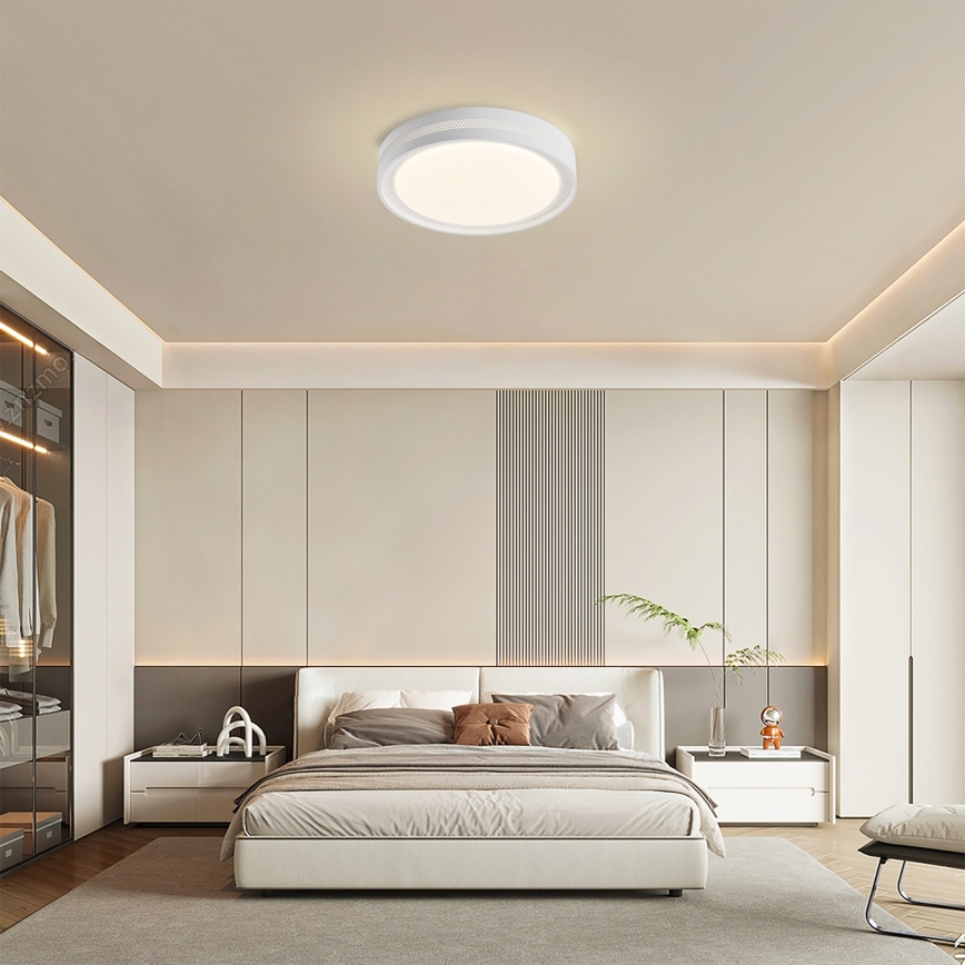 Brilagi - Plafoniera LED dimmerabile KREON LED/54W/230V 3000-6000K nero diam. 38 cm + telecomando