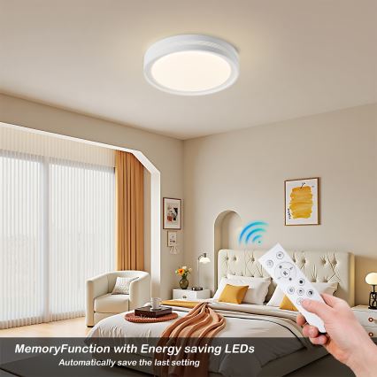 Brilagi - Plafoniera LED dimmerabile KREON LED/54W/230V 3000-6000K nero diam. 38 cm + telecomando