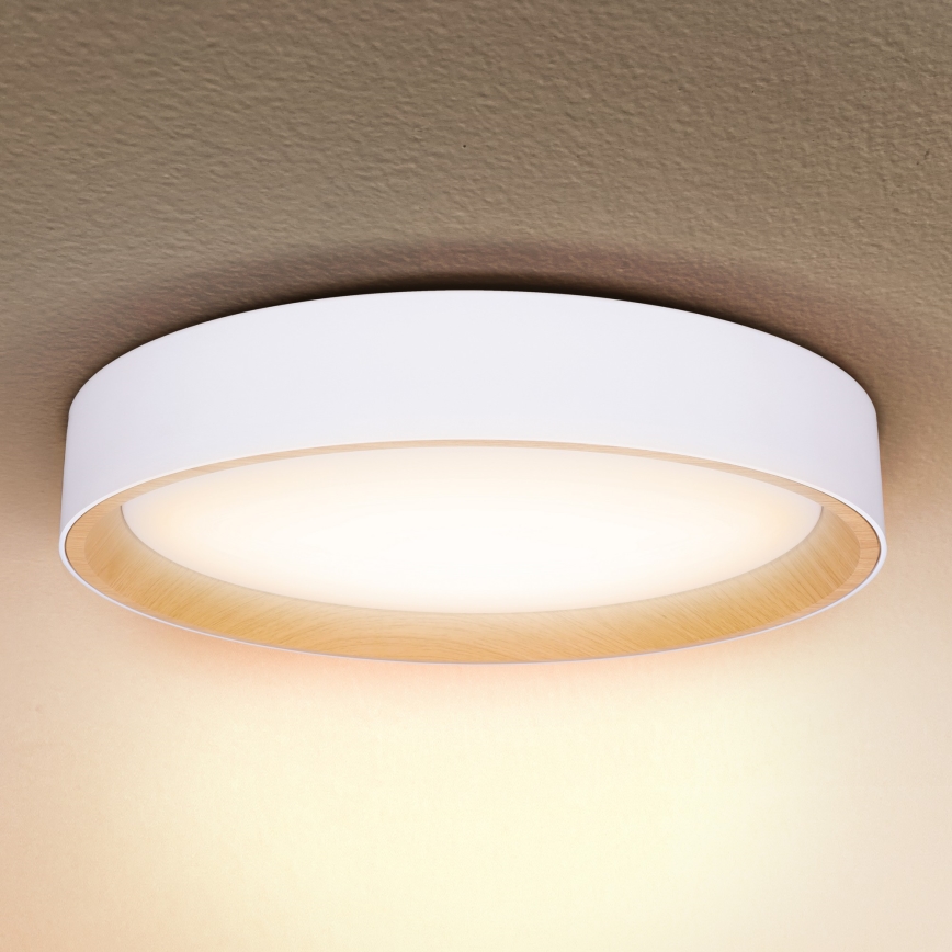 Brilagi - Plafoniera LED dimmerabile LARIOS LED/60W/230V 3000-6500K ø 49 cm bianco + telecomando