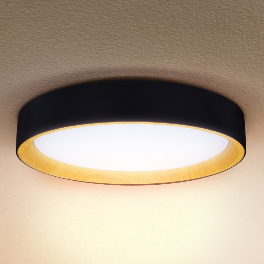 Brilagi - Plafoniera LED dimmerabile LARIOS LED/60W/230V 3000-6500K ø 49 cm nero + telecomando