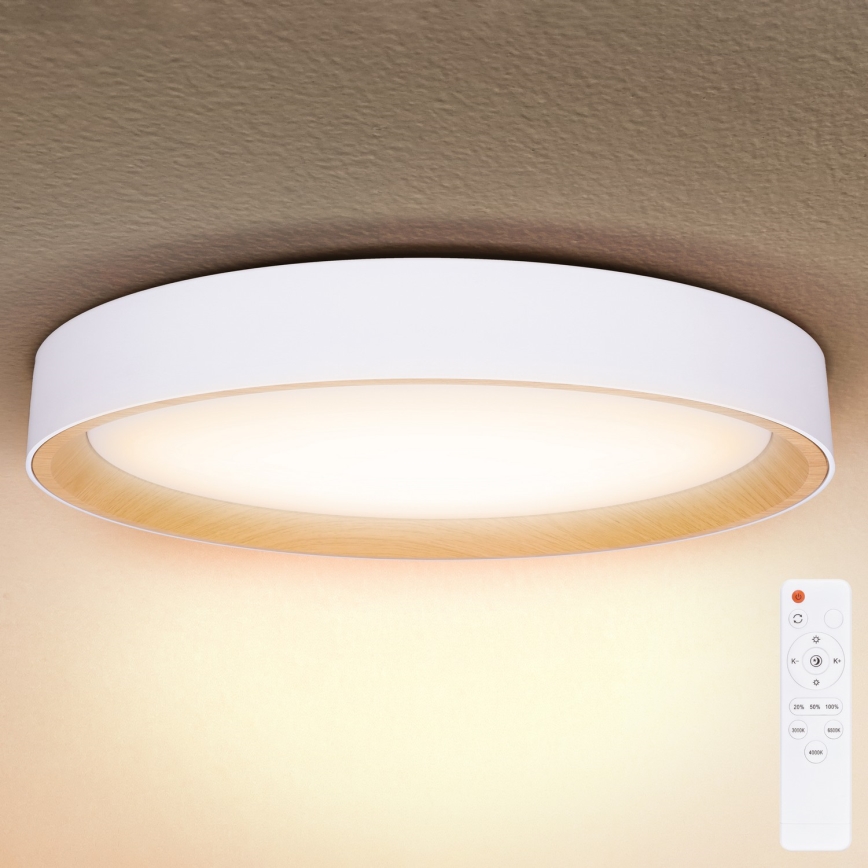 Brilagi - LED dimmerabile plafoniera LARIOS LED/72W/230V 3000-6500K bianco Ø 59 cm + telecomando