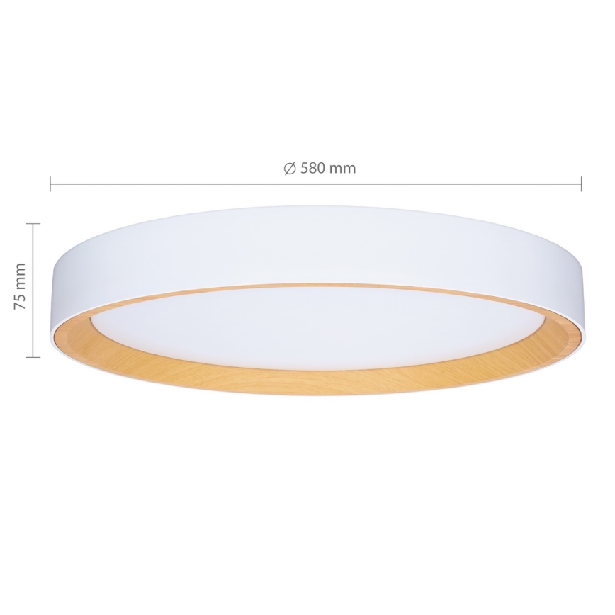 Brilagi - LED dimmerabile plafoniera LARIOS LED/72W/230V 3000-6500K bianco Ø 59 cm + telecomando