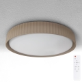 Brilagi - Plafoniera LED dimmerabile LUCIA LED/48W/230V 3000-6500K Ø 41 cm marrone + telecomando