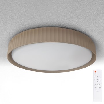 Brilagi - Plafoniera LED dimmerabile LUCIA LED/48W/230V 3000-6500K Ø 41 cm marrone + telecomando