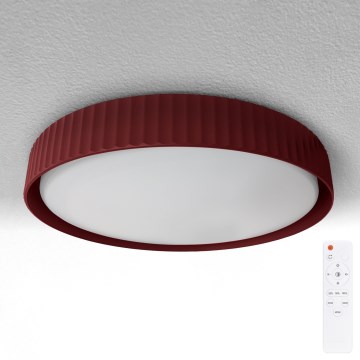 Brilagi - Plafoniera LED dimmerabile LUCIA LED/48W/230V 3000-6500K Ø 41 cm rosso + telecomando