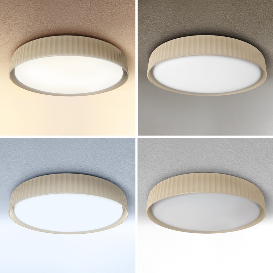 Brilagi - Plafoniera dimmerabile da soffitto LUCIA LED/48W/230V 3000-6500K Ø 41 cm beige + telecomando