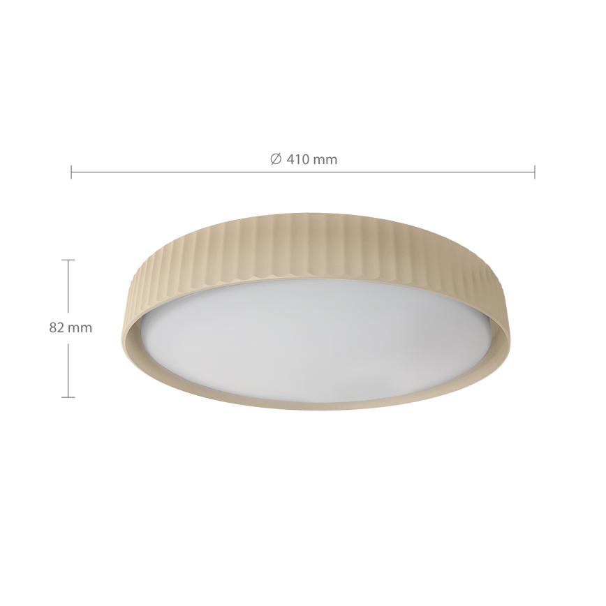Brilagi - Plafoniera dimmerabile da soffitto LUCIA LED/48W/230V 3000-6500K Ø 41 cm beige + telecomando