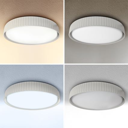 Brilagi - Plafoniera LED dimmerabile LUCIA LED/48W/230V 3000-6500K Ø 41 cm bianca + telecomando
