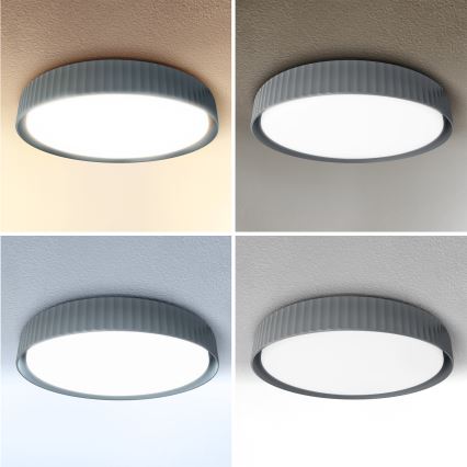Brilagi - Plafoniera dimmerabile a LED LUCIA LED/48W/230V 3000-6500K Ø 41 cm grigia + telecomando
