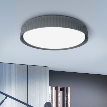 Brilagi - Plafoniera dimmerabile a LED LUCIA LED/48W/230V 3000-6500K Ø 41 cm grigia + telecomando