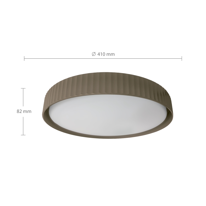 Brilagi - Plafoniera dimmerabile LUCIA LED/48W/230V 3000-6500K Ø 41 cm taupe + telecomando