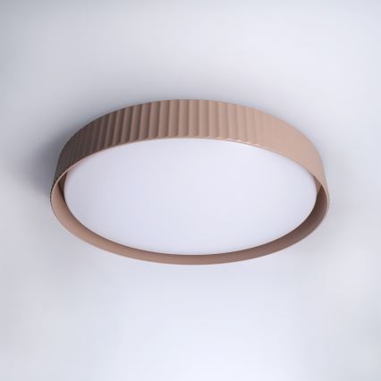Brilagi - Plafoniera a LED dimmerabile LUCIA LED/60W/230V 3000-6500K ø 59 cm marrone + telecomando