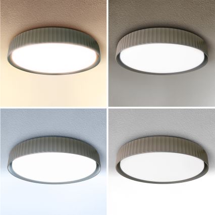 Brilagi - Plafoniera LED dimmerabile LUCIA LED/60W/230V 3000-6500K Ø 59 cm taupe + telecomando