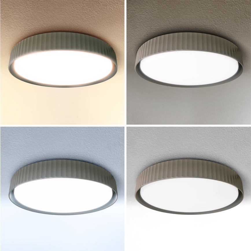 Brilagi - Plafoniera LED dimmerabile LUCIA LED/60W/230V 3000-6500K Ø 59 cm taupe + telecomando